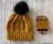 Beanie and Coffee Cozy: Black Maize product 4